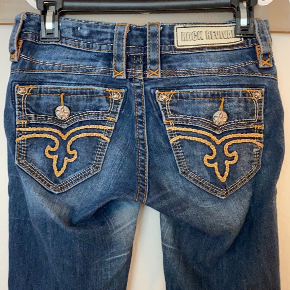 Dark Wash Rock Revival Calli Jeans